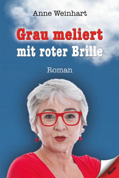 Cover Grau meliert mit roter Brille